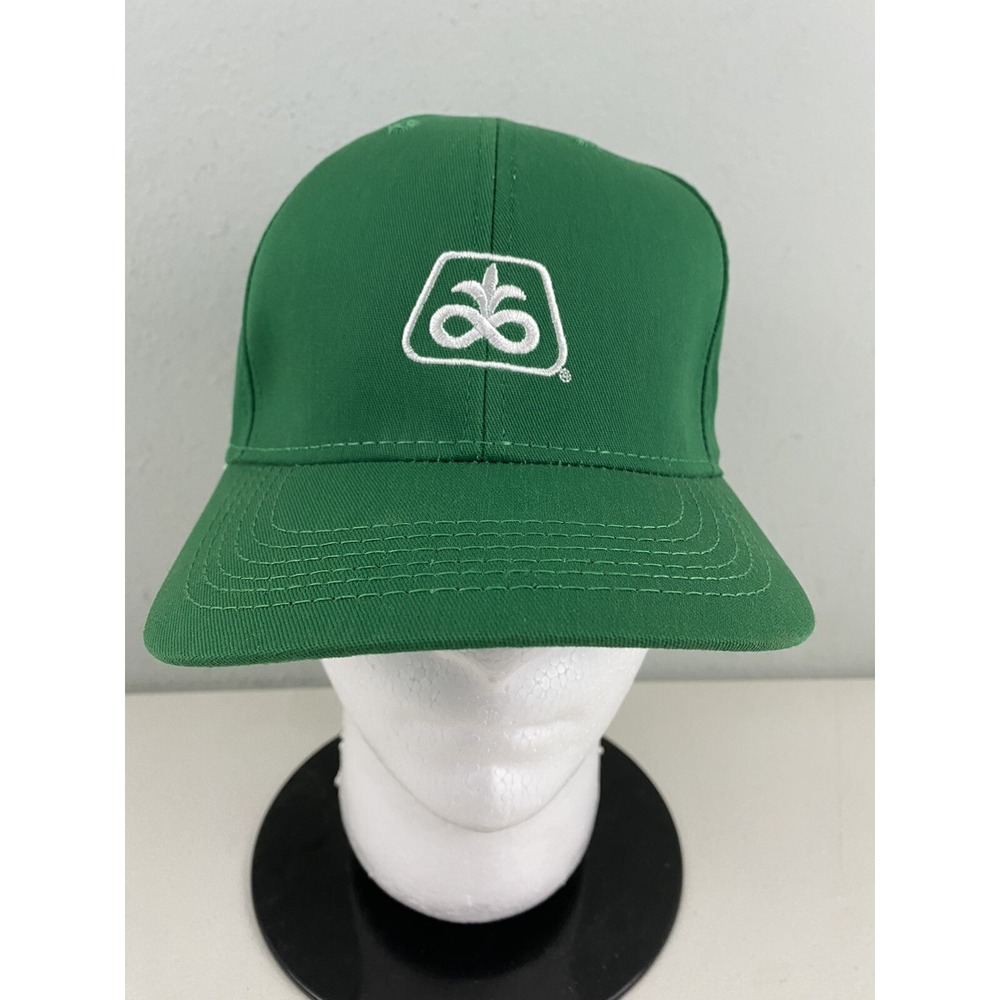 Vintage Pioneer Seed USA Farm SnapBack Hat Green Mens Adjustable Made in USA